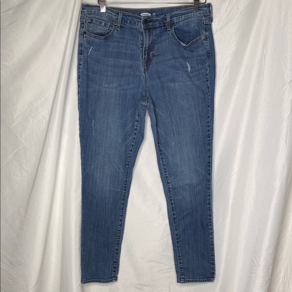 Old Navy Women's Skinny Jeans in Dark Blue